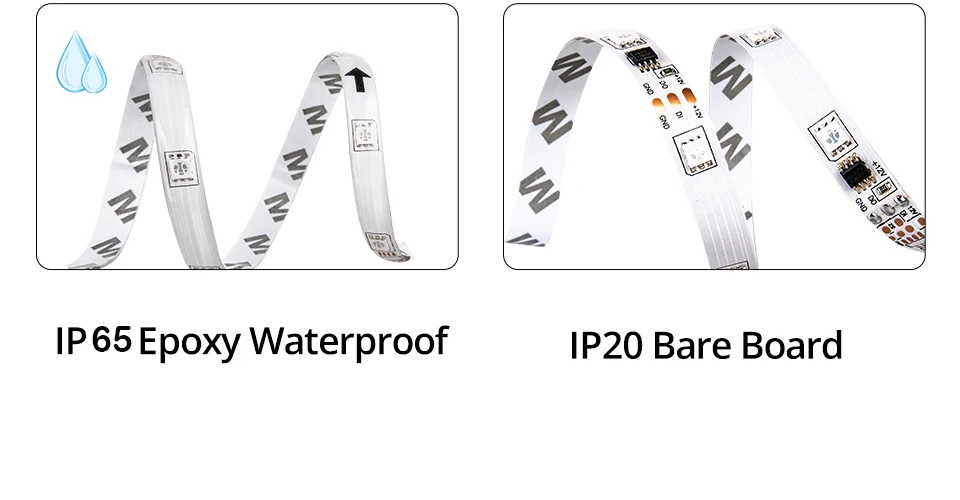 5050 SMD светодиодный светильник полоса WS 2811 IC Warerproof светодиодный светильник ing для шкафов под шкафом DC12V светодиодный декоративный светильник для дома, мебели для спальни
