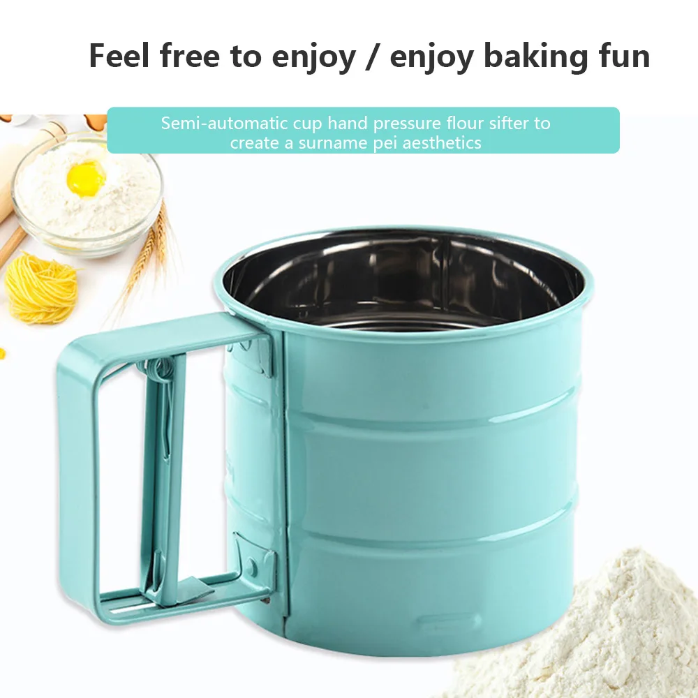 Сито для муки мелкая сетка сито ручное сахара чашка домашний кухонный инструмент