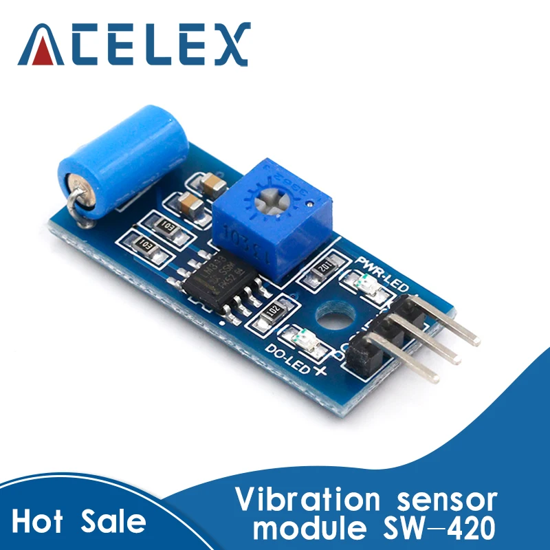 Нормально закрытый тип модуль датчика вибрации датчик сигнализации