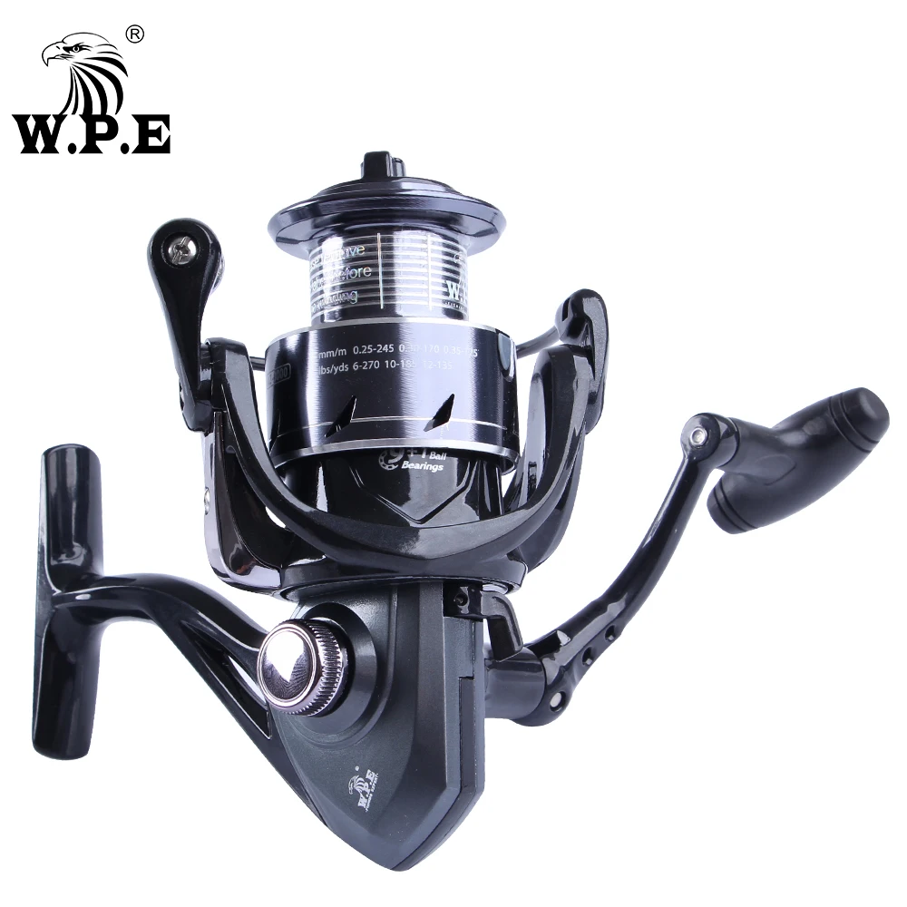 W.P.E ATENZA 9 + 1 шариковый подшипник спиннинга рыболовное колесо с высокой скоростью 8