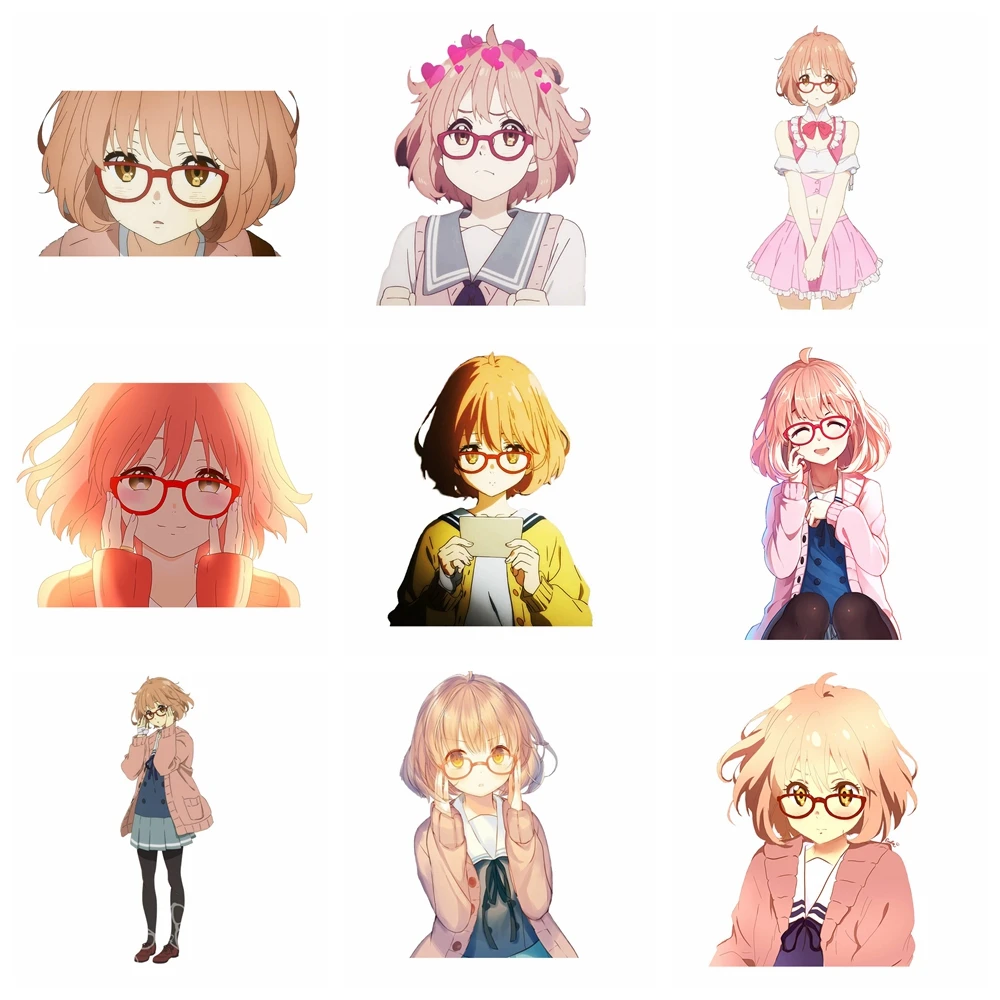 

Fun Mirai Kuriyama Car Stickers Interesting Reflective Car Stickers Decals