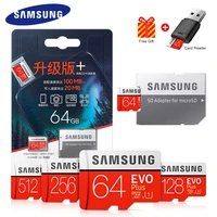 samsung evo plus 32gb 64gb microsd cards memory card u1u3 128gb 256gb microsd tfsd flash card micro sd card 4k 100mbs