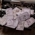 50 шт., винтажные бумажные этикетки для дневника, скрапбукинга