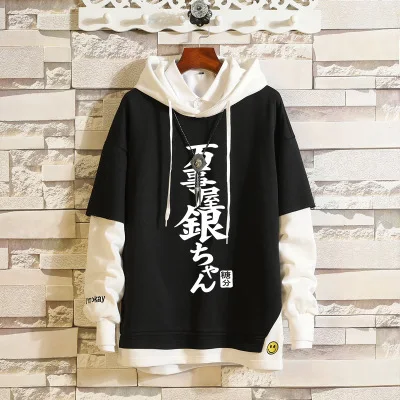 

Anime GINTAMA Cosplay Sweatshirts sportwears Hoodies 3D Men Women Yagami Light Hoodie Clothing Fake Hip Hop Two Piece