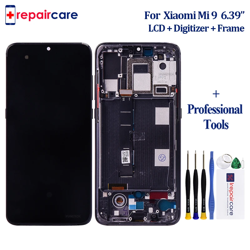 ЖК дисплей OLED 6 39 дюйма для Xiaomi Mi 9 экран с дигитайзером в сборе Pantalla рамкой Mi9