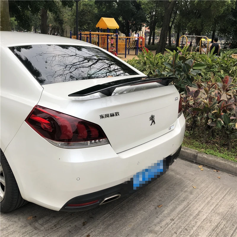 Спойлер для Peugeot 508 2014 2019 308 408 TF спойлер из АБС материала заднее крыло автомобиля
