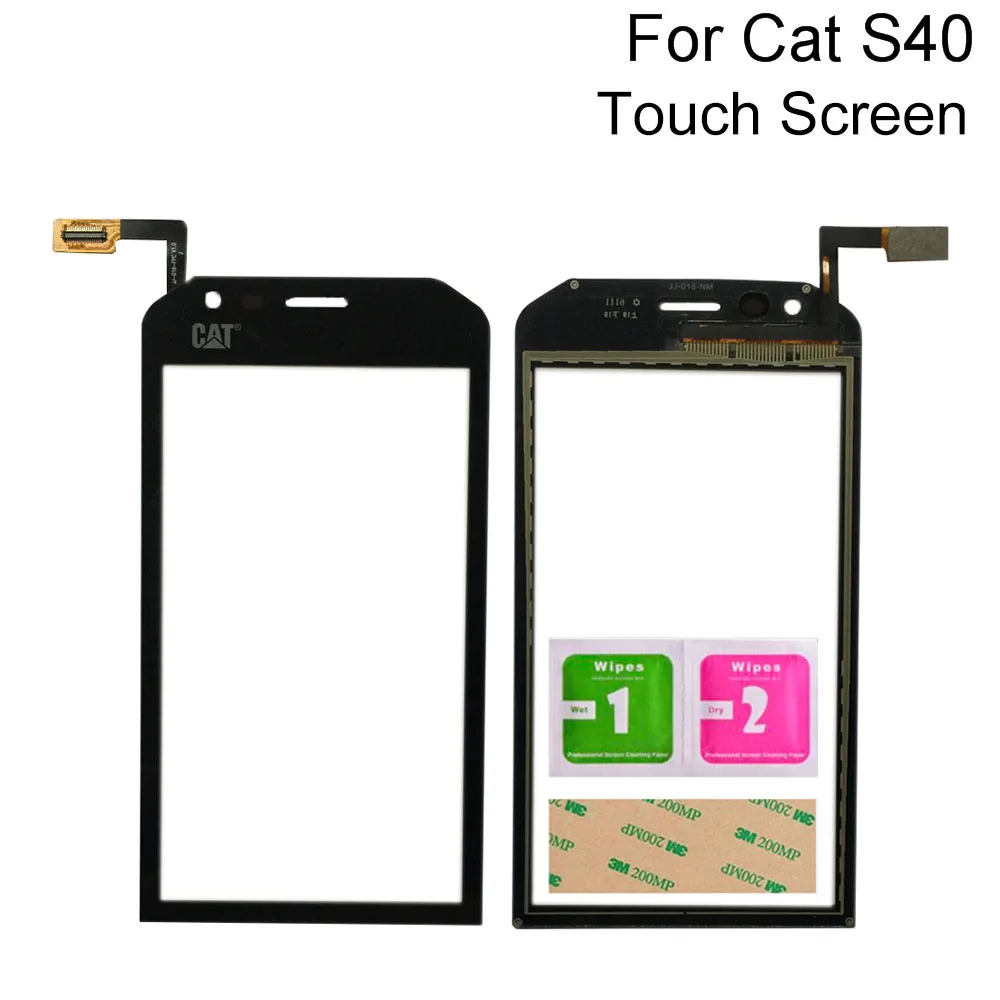 

Front Touch Screen Glass For Cat S40 Touch Screen Glass Digitizer Panel Lens Sensor 4.7'' Mobile Phone Tools 3M Glue