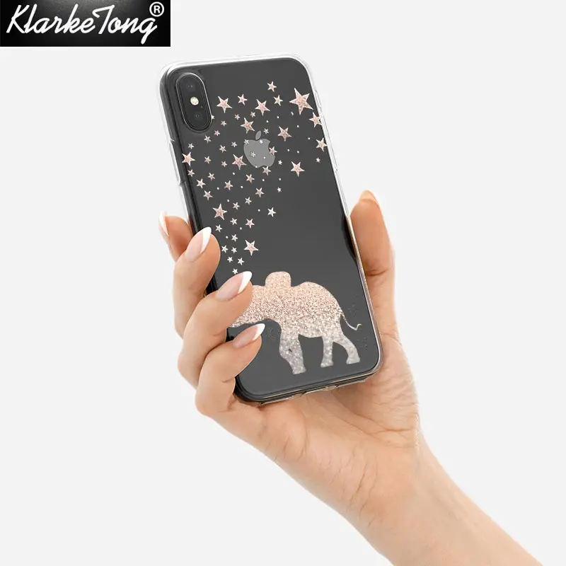 Animal Soul Boho Elephant Case For iPhone 12 11 pro XS MAX XR 8 7 6s Plus SE2020 Transparent Clear Silicone Cover Capa | Мобильные