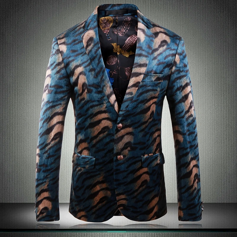 

Блейзер Мужской в британском стиле, однобортный бархатный модный приталенный пиджак в полоску для свадьбы и вечеринки