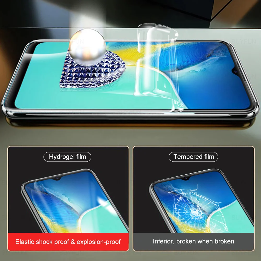 Гидрогелевая пленка с полным покрытием 6 в 1 для Vivo Y15S Защита экрана Y15A Y15 Y12 Y17 Y52 Y72
