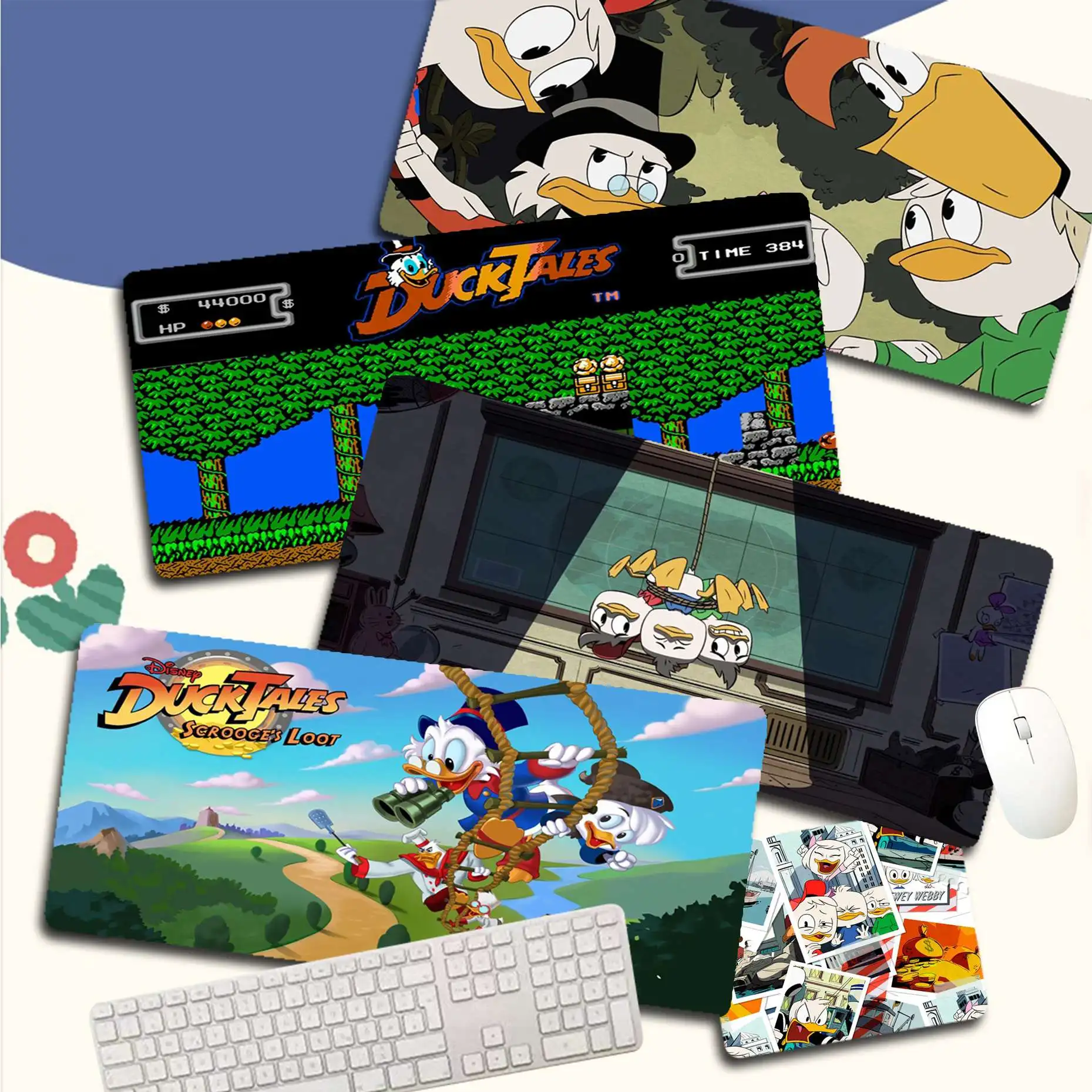 

Disney DuckTales New Designs Durable Rubber Mouse Mat Pad Size for large Edge Locking Gameing World of tanks CS GO