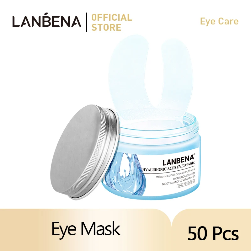 

LANBENA Retinol Eye Mask Hyaluronic Acid Eye Patches Serum Reduces Dark Circles Bags Eye Lines Repair Nourish Firming Skin Care