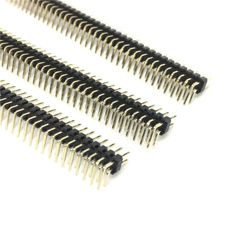 Позолоченный штырьковый разъем для Arduino 2 54 мм 80 штырьков 2x40 рядов 1x40 40 штырьковые