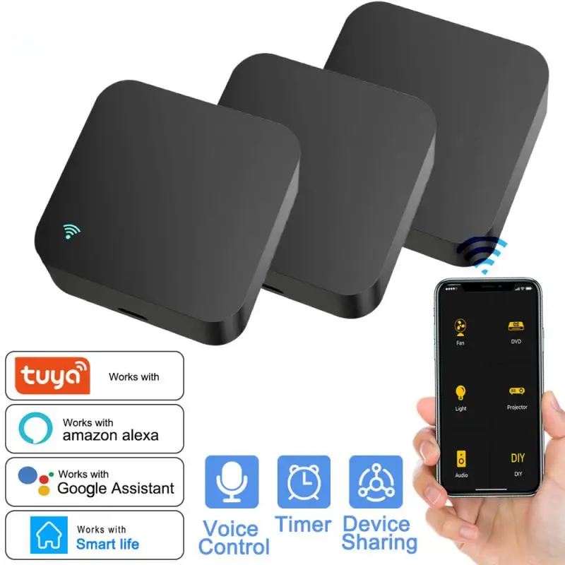 

Умный пульт дистанционного управления с Wi-Fi, универсальный инфракрасный пульт дистанционного управления для умного дома, работает с Alexa Google...