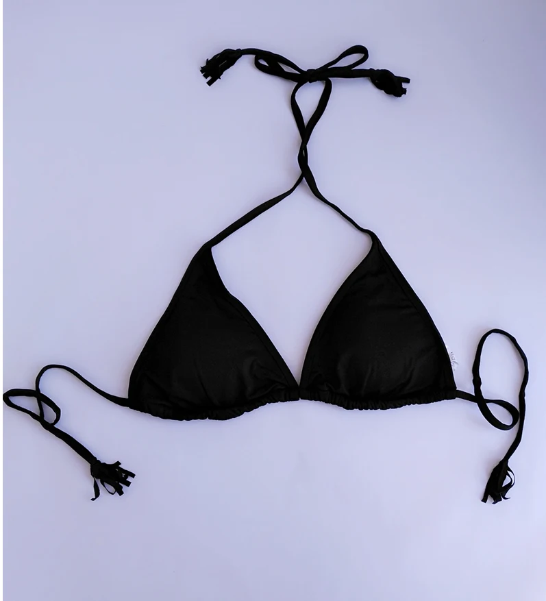 Женское бикини однотонное с открытой спиной сексуальное женское перекрестными