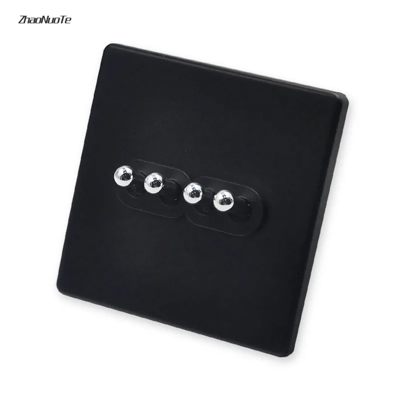 Переключатель настенный в стиле ретро для домашнего пользования черного цвета 1 4