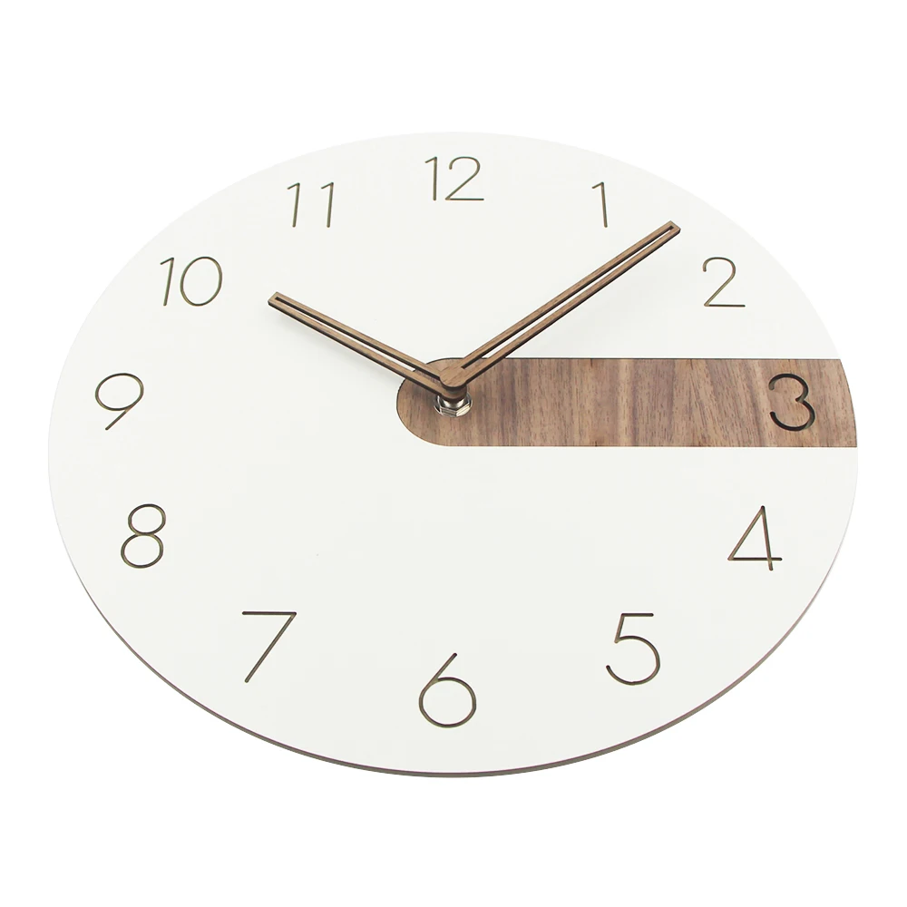 

Wall Clock Modern Design Wooden Clock Living Room Decoration Wall Watches Home Decor Modern Quartz Silent Wall Clocks