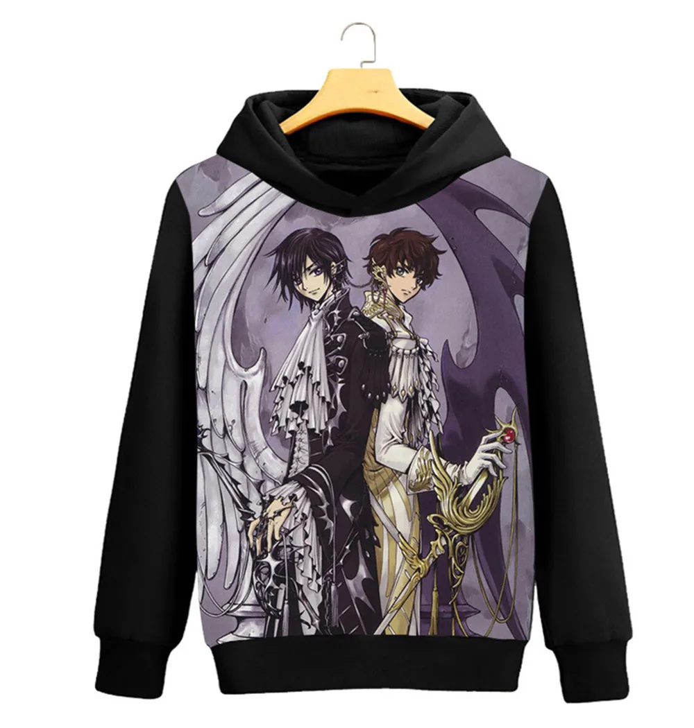 Костюм для косплея с аниме кодом Geass Queen CC повседневный черный Свитшот унисекс