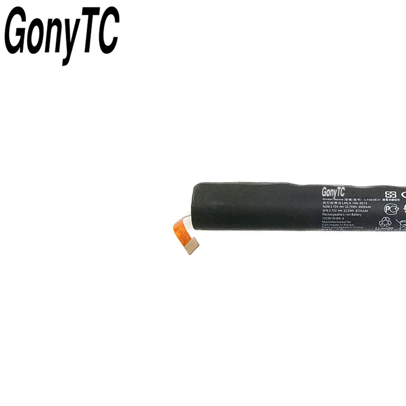 GONYTC L13D3E31 L13C3E31 Tablet Крышка батарейного отсека для LENOVO YOGA 10 &quotB8000 B8080 60046 60047 60063 B8000-F