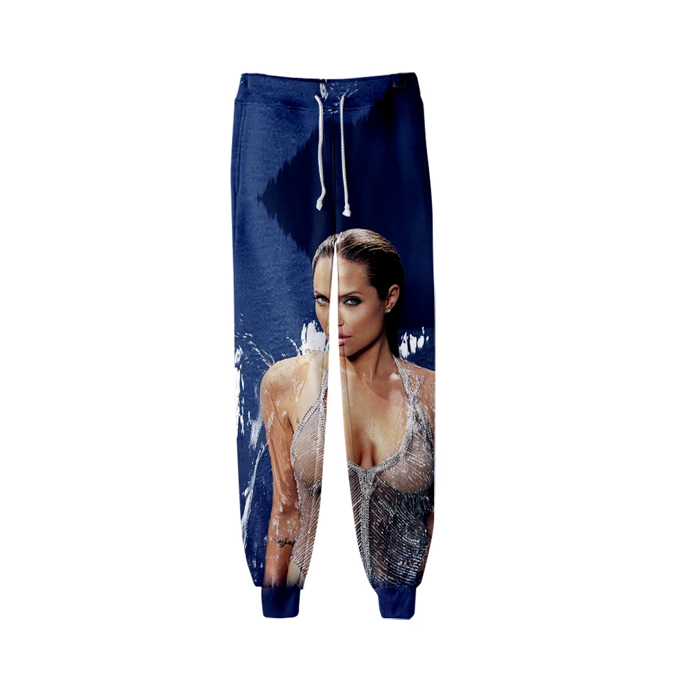 

Pop Actress Angelina Jolie Trousers Unisex 3D Fashion Jogger Pant Women Men's Pants Harajuku Long Sweatpant 2021 Fashion Pants