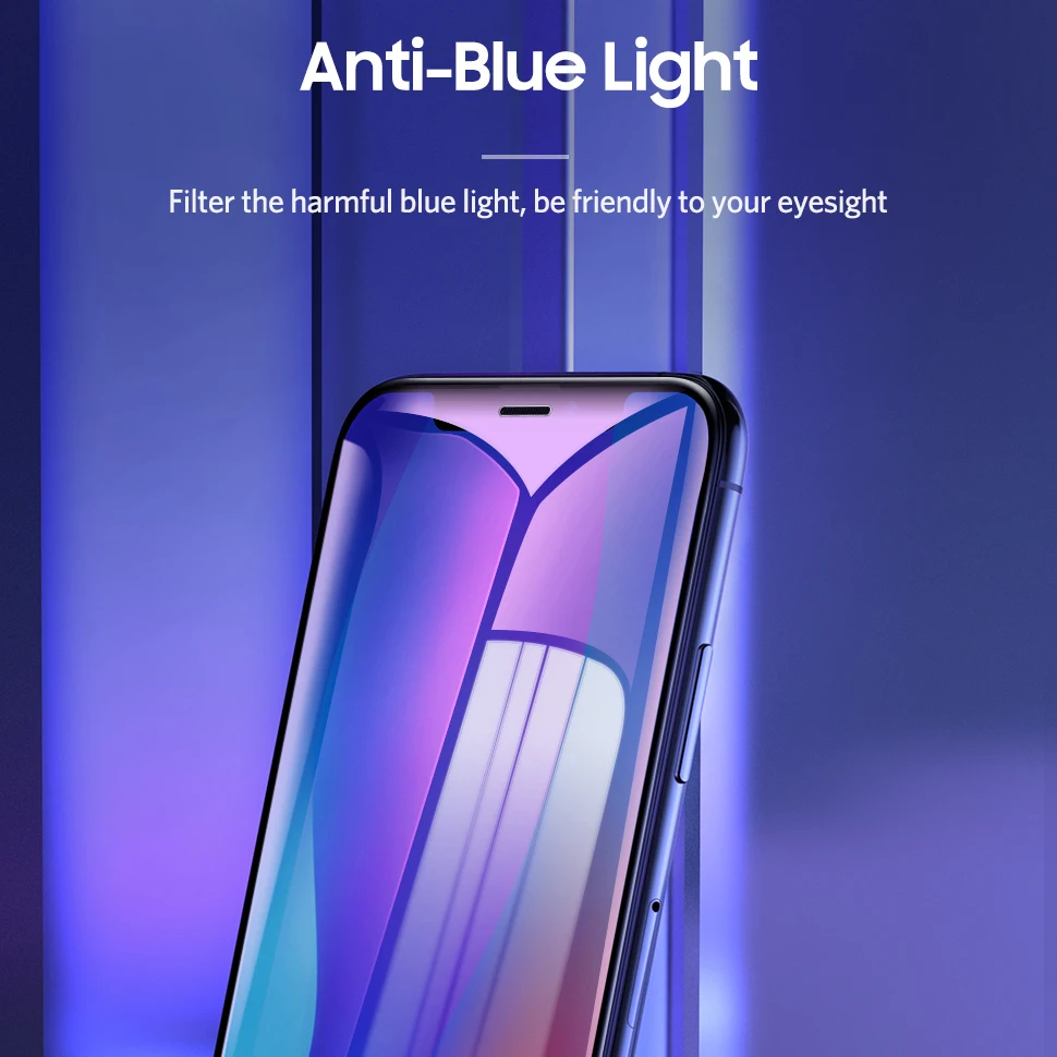 Benks Curved Edge HD Anit Blue Light Tempered Glass full cover Screen Protector Film for iPhone12 Mini 12 Pro Max ip Xs XR | Мобильные