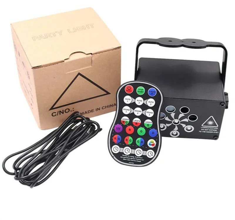 

Led Laser Projector Lights Stage Led 240 Patterns USB Rechargeable RGB UV DJ Party Disco Light for Xmas New Year Birthday Party