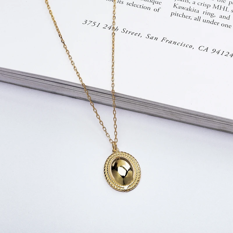 Серебряное блестящее овальное ожерелье Silvology из стерлингового серебра 925 пробы в стиле мори, минималистское ожерелье для женщин, 18 К, золотые украшения на день рождения