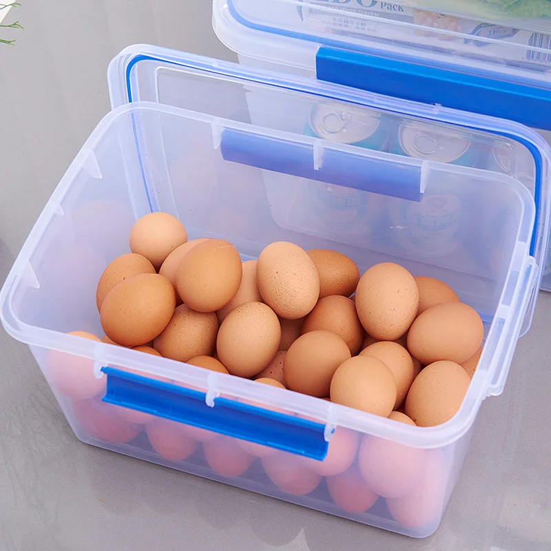 Storage Box Kitchen Tools Extra Large Capacity Sealed Rectangular Size Hotel Freezer Refrigerator | Дом и сад