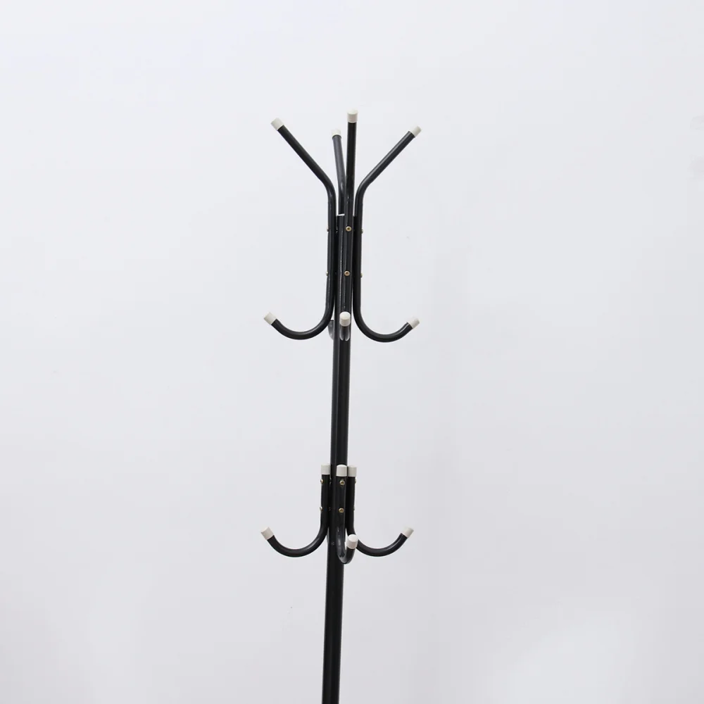 

Iron Coat Stand Tree Holder Hanger Tree Branch Hat Rack 12 Hooks Clothes Organizing Rack for Home Bedroom (White)