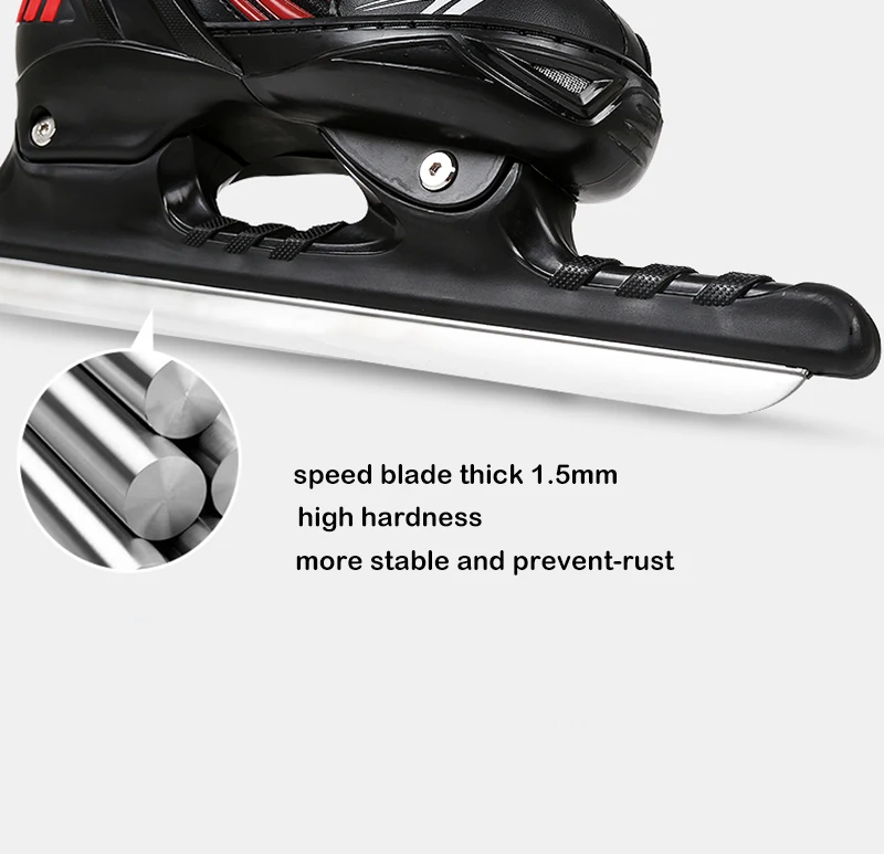 1 пара для взрослых женщин и мужчин зимние коньки со льдом обувь катания на льду