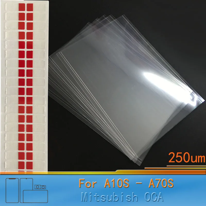 

OCA optical clear Adhesive for Samsung A10S A20S A30S A40S A50S A70S lcd glass lamination screen replaced oca for Mitsubishis