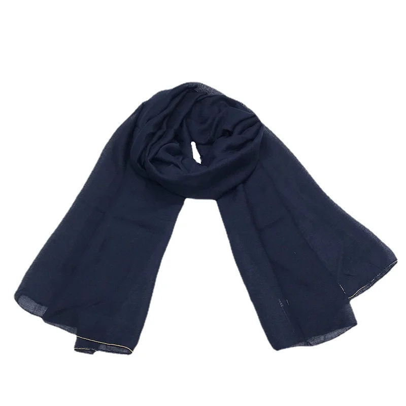 

Four Seasons Cotton and Hemp Scarf for Ladies Shawl Warm Headband Headtie