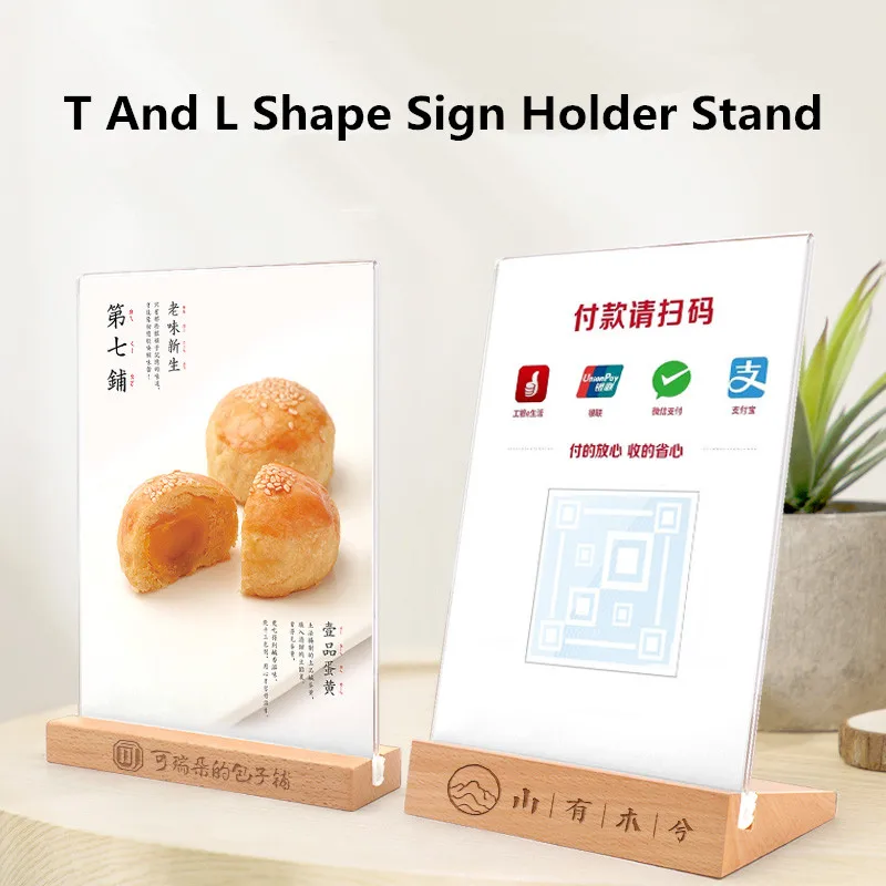 

A5 Acrylic Slant Sign Holder Stand Plastic Table Menu Holder Display Stand Ad Frame For Restaurants,Hotels,Stores