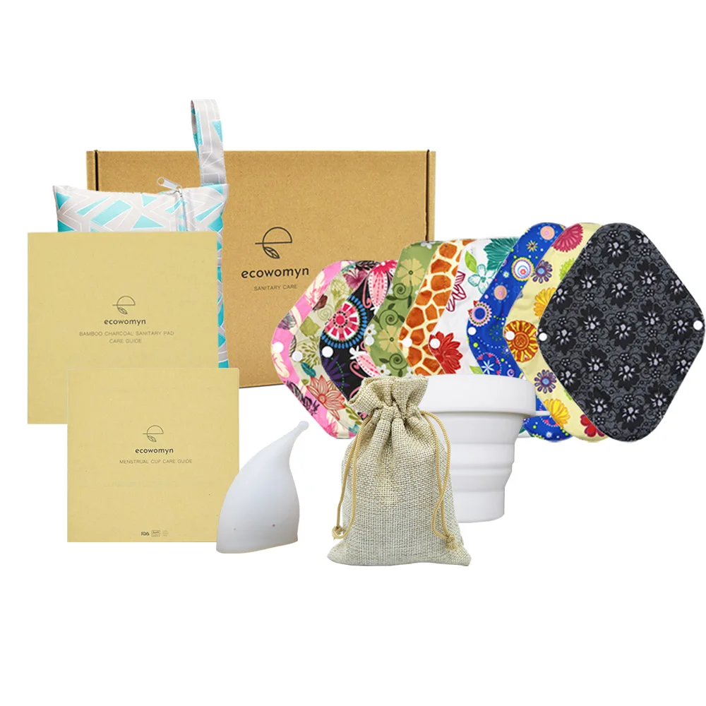 

Style 01 + storage bag + sterilising cup&3 x size small + 3 x size medium + 3 x size large pads + wet bag VIP Dropshipping only