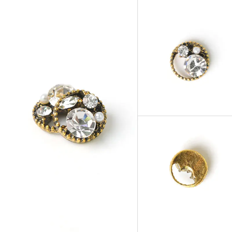 

10 pieces Antique alloy Marquise 3d nail art decorations charm rhinestone glitter crystal stone rhinestone jewelry acce