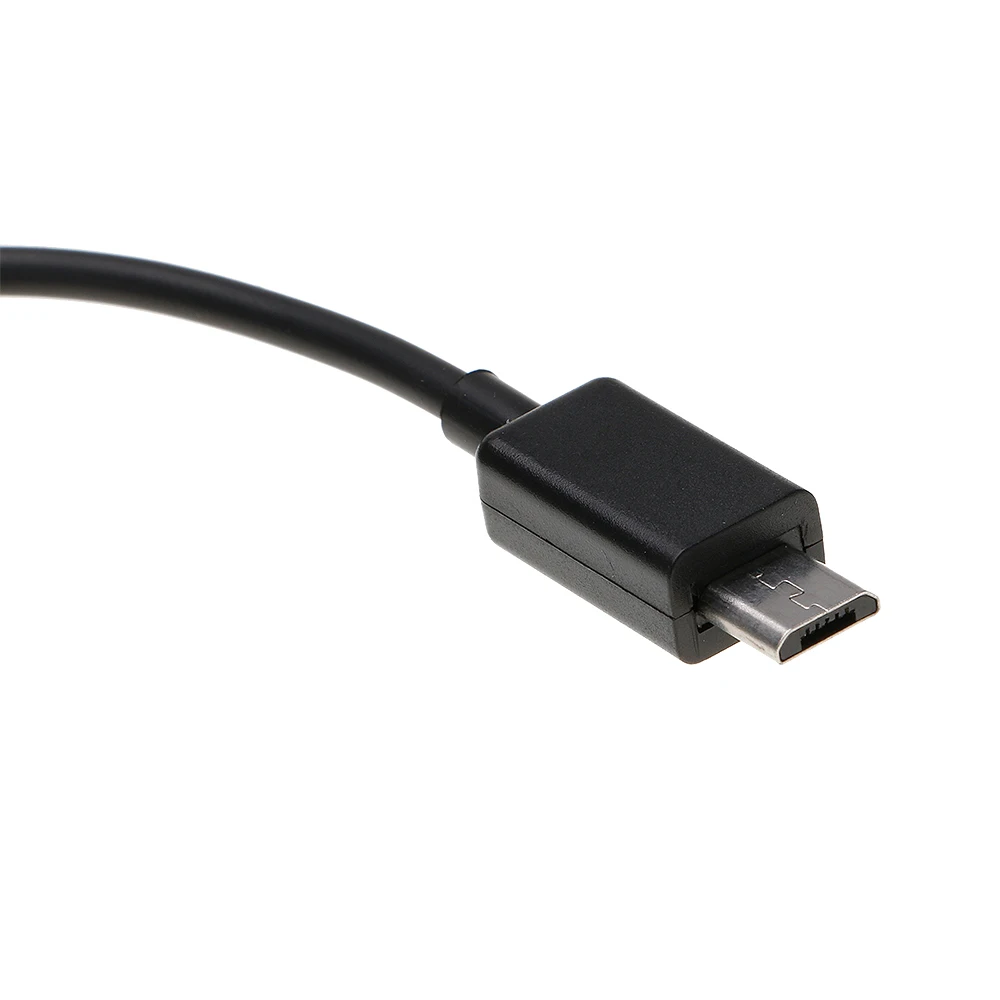 Спортивная видеокамера с разъемом Micro USB для 2-Порты и разъёмы USB 2,0 с 1-Порты и разъёмы микро-usb гнездо для зарядки адаптер для использования на ходу черного цвета из АБС-пластика: около 19 см