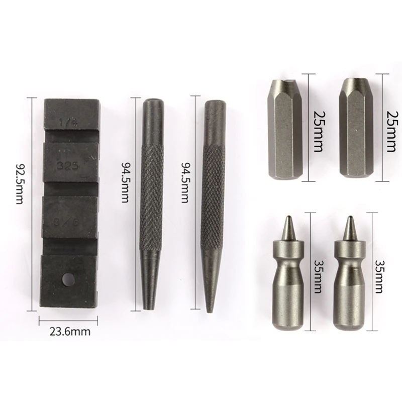 

Black Wear-resistant Easy to Operate Chainsaw Chain Repairing Tool 6 Piece K0AA