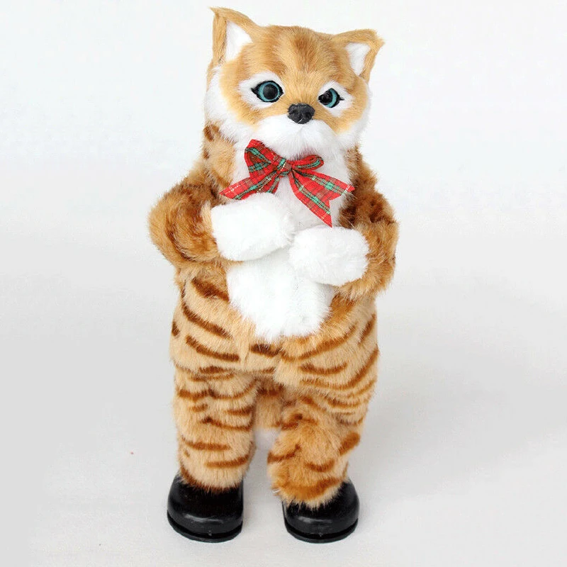 Игрушка Garfield пение Танцующая кошка на батарейках плюшевая имитационная кукла