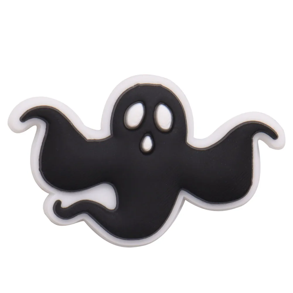 1PCS Cute Shoe Charms Skull Bow Candle Ghost Leaf Grim Reaper Pumpkin Hat I Smell Fear On You Croc Jibz Buckle Shoes Ornaments - купить по