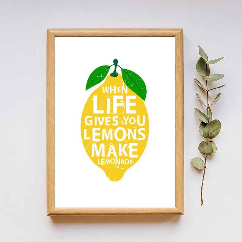 Кухня постер с изображением лимона и принты украшение холст настенные картины