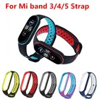 Ремешок для фитнес-браслета Xiaomi Mi Band 5 4 3, силиконовый браслет для наручных часов, аксессуары для смарт-часов Xiaomi mi band 3 4 5