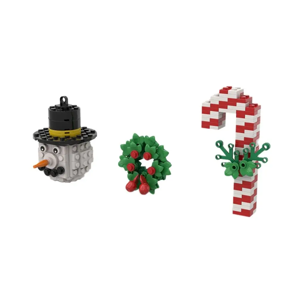 

Merry Christmas House Santa Claus Snowman Tree Deer MOC Mini Blocks Bricks Building Toy for Children