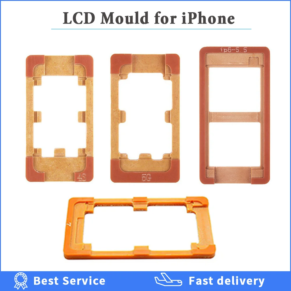 Lcd ремонт УФ Клей LOCA плесень lcd Внешний стеклянный экран Плесень Для iPhone 4 4S 5 5c 5S 6 6s