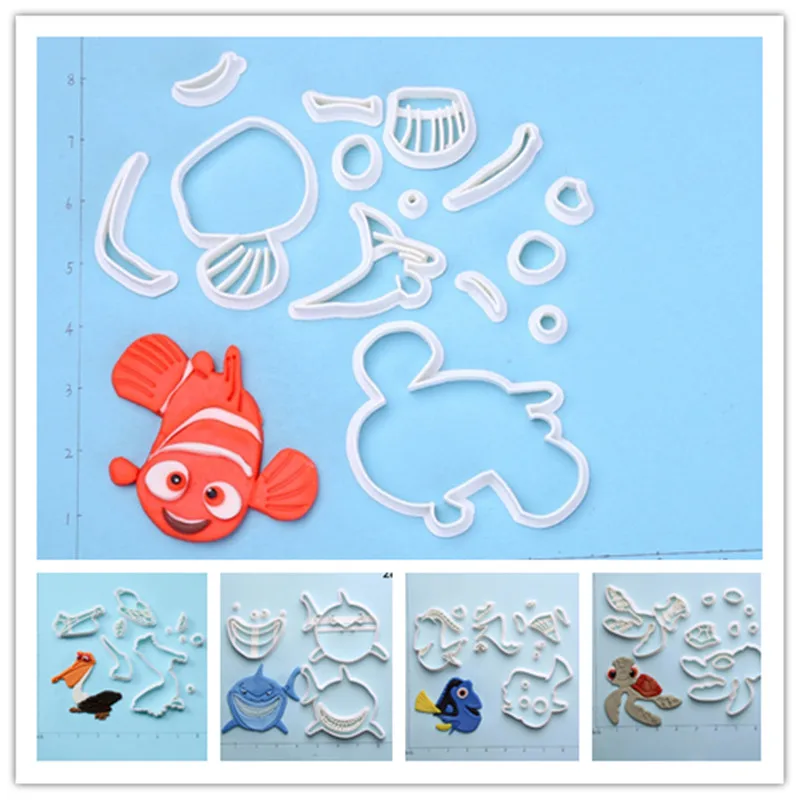 Анимированная пленка рыба клоун Немо Дори сквирт Брюс Найджел Акула помадка