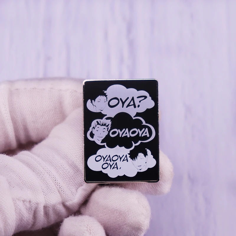 Аниме Haikyuu брошь Oya эмалированная булавка значок декоративная одежда модные