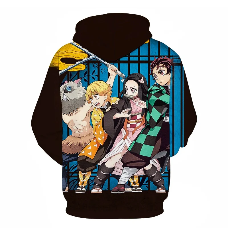 

Demon Slayer Kimetsu no Yaiba 3D Printed Japan Anime Hoodie Sweatshirt Pullover Hooded Harajuku Pop Mem Women Hoodies