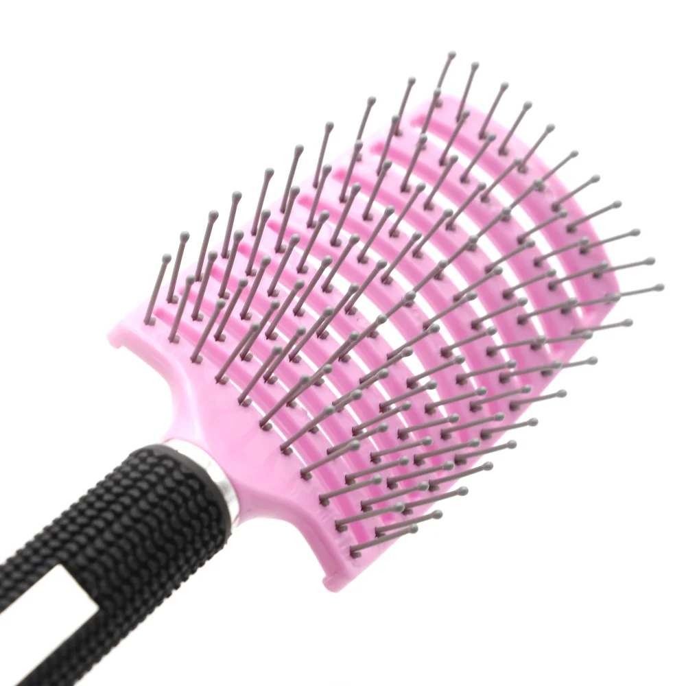 

Anti-static Heat Curved Hair Brush Barber Salon Hair Styling Tool Rows Tine Comb,Vent Detangle Hair Brush TP-08 Free Shipping