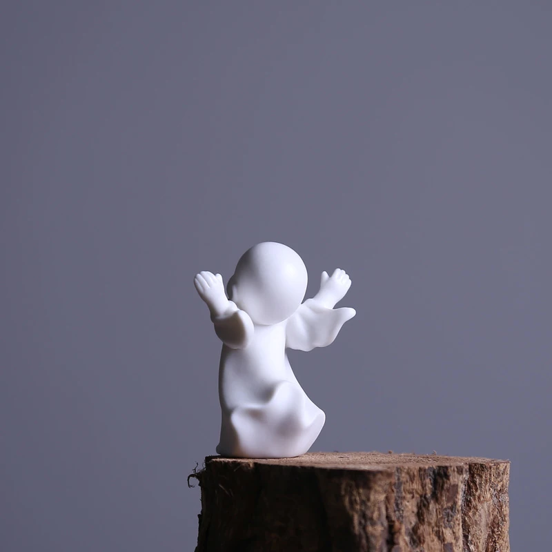 Керамический новый китайский маленький монах дзен креативное украшение для