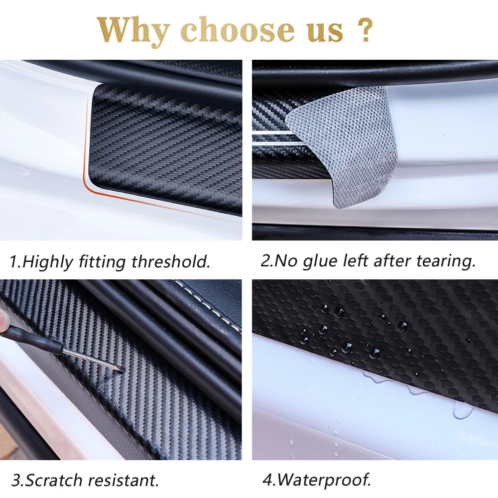 Наклейка на порог двери автомобиля из углеродного волокна для Suzuki Swift спойлер Grand