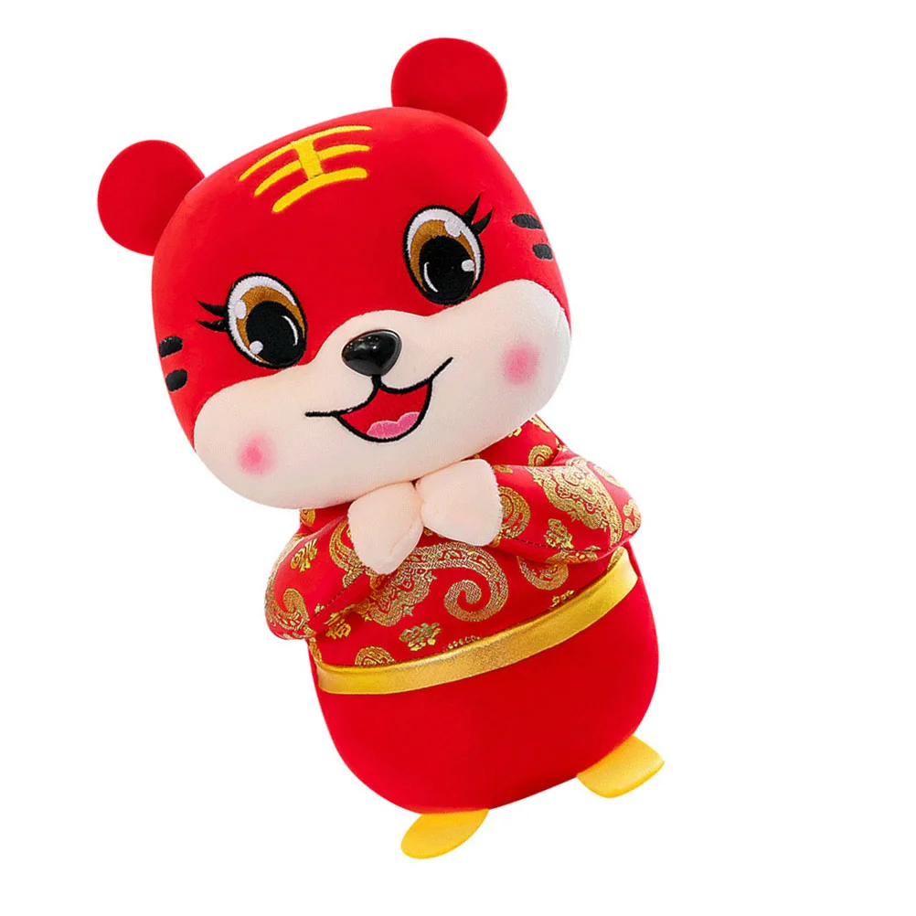 

Кукла-талисман в форме тигра-Тигр, фотография нового года